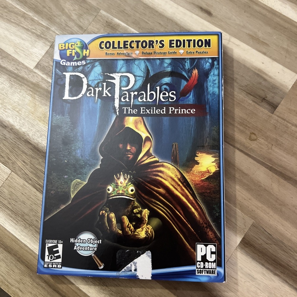 Activision Dark Parables The Exiled Prince PC Blue Collector Edition Hidden Obj